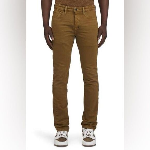 FIVE FOUR Los Angeles 34 High Waisted Gold Western Unisex Corduroy Cargo Jeans - Picture 1 of 13